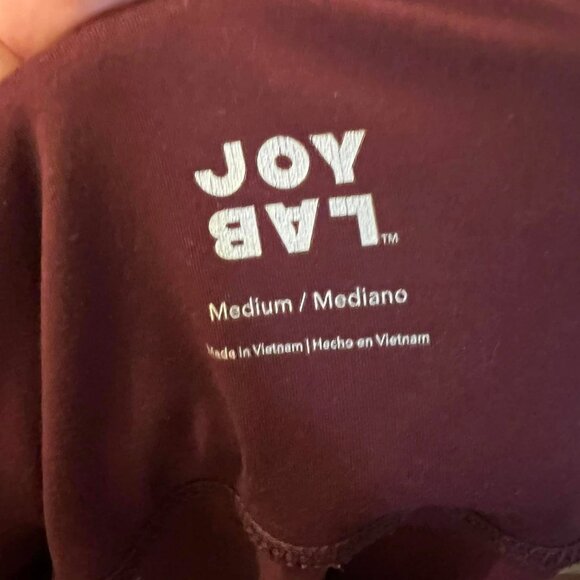 🐻Size M - Joy Lab - Maroon Workout Leggings - Picture 2 of 6